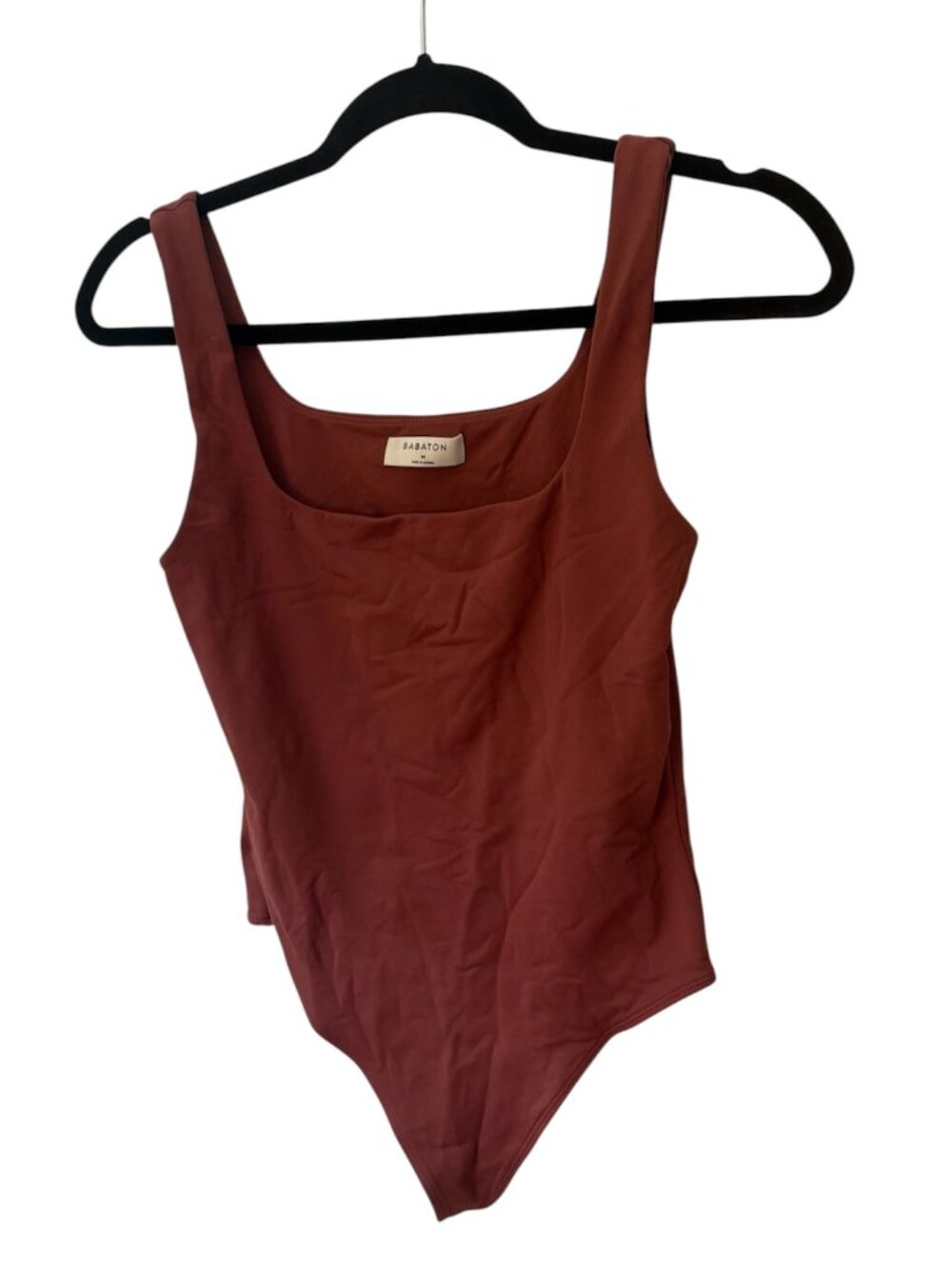 Babaton Dusty Rose Pink Squareneck Bodysuit Sleeveless Medium